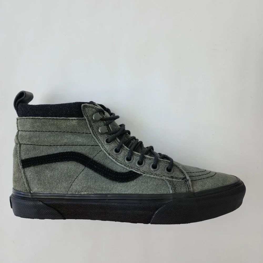 Vans Sk8-Hi MTE Olive Green Corduroy Suede High Top Sneakers Mens 8 Womens 9.5‎